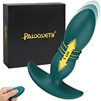 Vibrador Anal Enchufe Anal Estimulador Auto-Retráctil con 7 Modos de Empuje y Vibración- PALOQUETH Vibrador anal Plug…